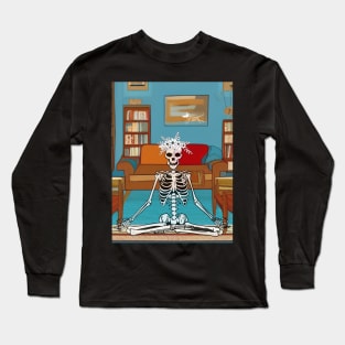 Namaste Skeleton Long Sleeve T-Shirt